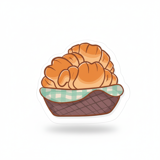 Bread Croissant Token | Acrylic Game Tokens – 0.75" | Double-Sided Print