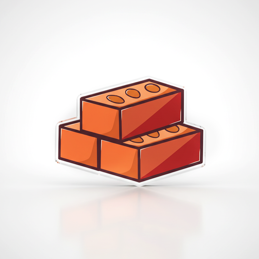 Brick Token | Acrylic Game Tokens – 0.75" | Double-Sided Print