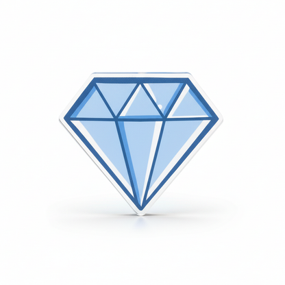 Diamond Token | Acrylic Game Tokens – 0.75" | Double-Sided Print
