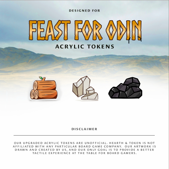 Feast of Odin Token Bundle | Acrylic Game Tokens