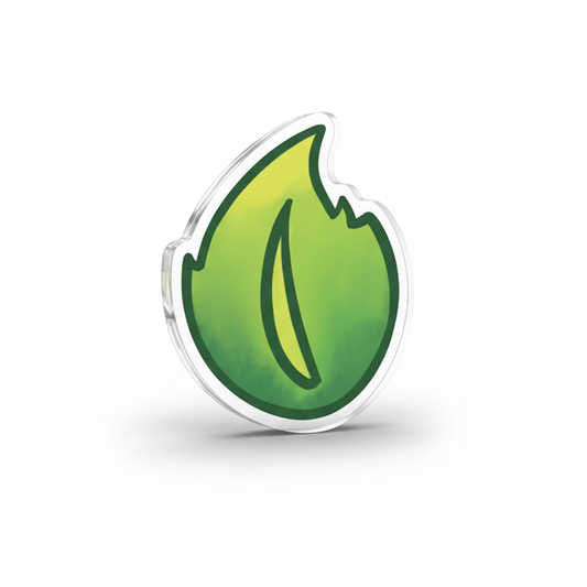Leaf Token | Acrylic Game Tokens – 0.75" | Double-Sided Print