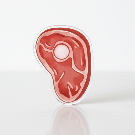 Meat Token | Acrylic Game Tokens – 0.75" | Double-Sided Print