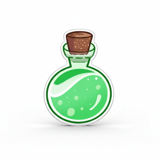 Potion Green Token | Acrylic Game Tokens – 0.75" | Double-Sided Print