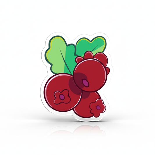 Berries Red Token | Acrylic Game Tokens – 0.75" | Double-Sided Print