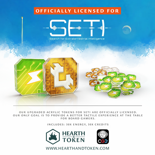 [Officially Licensed] SETI Bundle Tokens | Acrylic Game Tokens – 0.75" | Double-Sided Print