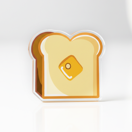 Toast Token | Acrylic Game Tokens – 0.75" | Double-Sided Print