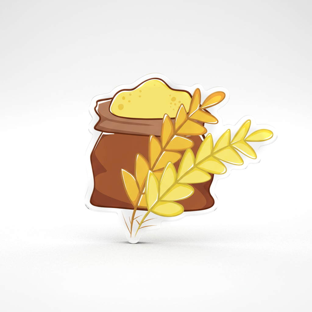 Wheat Token | Acrylic Game Tokens – 0.75" | Double-Sided Print